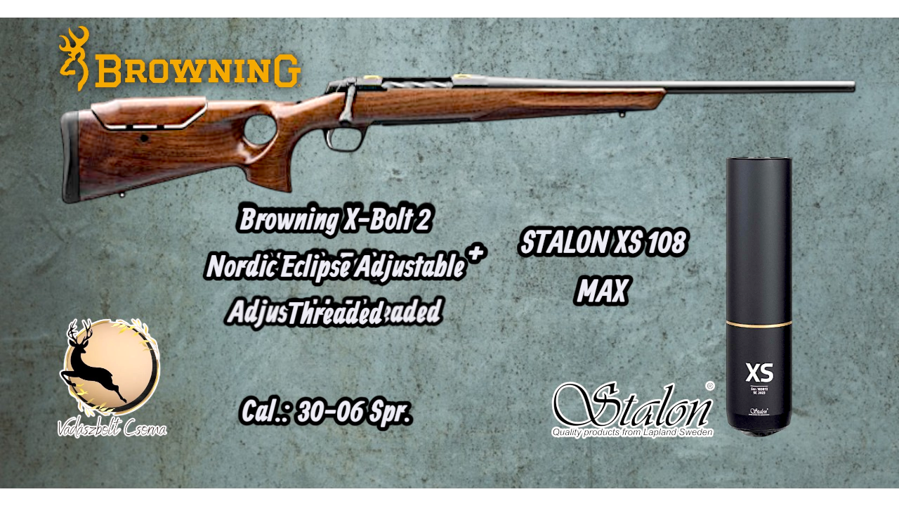 Browning X-Bolt 2 Nordic Eclipse Adjustable Threaded+ Stalon XS1